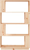 vidaXL - Boekenkast/kamerscherm - 80x25x132 - cm - massief - grenenhout