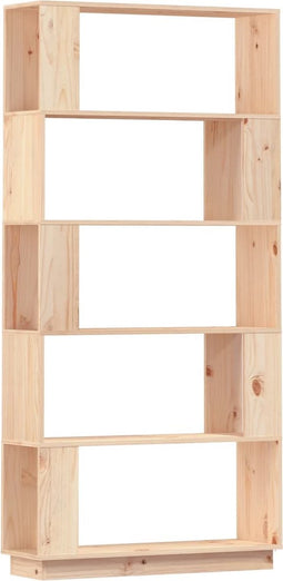 vidaXL - Boekenkast/kamerscherm - 80x25x163,5 - cm - massief - grenenhout