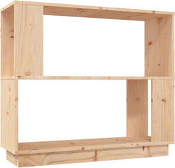 vidaXL - Boekenkast/kamerscherm - 80x25x70 - cm - massief - grenenhout