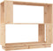 vidaXL - Boekenkast/kamerscherm - 80x25x70 - cm - massief - grenenhout