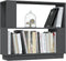 vidaXL - Boekenkast/kamerscherm - 80x25x70 - cm - massief - grenenhout - grijs