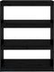 vidaXL - Boekenkast/kamerscherm - 80x30x103,5 - cm - massief - grenenhout - zwart