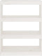 vidaXL - Boekenkast/kamerscherm - 80x30x103,5 - cm - massief - grenenhout - wit