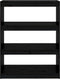 vidaXL - Boekenkast/kamerscherm - 80x30x103,5 - cm - massief - grenenhout - zwart