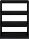 vidaXL - Boekenkast/kamerscherm - 80x30x103,5 - cm - massief - grenenhout - zwart