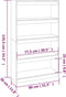 vidaXL - Boekenkast/kamerscherm - 80x30x103,5 - cm - massief - grenenhout