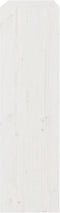 vidaXL - Boekenkast/kamerscherm - 80x30x103,5 - cm - massief - grenenhout - wit