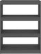 vidaXL - Boekenkast/kamerscherm - 80x30x103,5 - cm - massief - grenenhout - grijs
