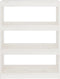 vidaXL - Boekenkast/kamerscherm - 80x30x103,5 - cm - massief - grenenhout - wit