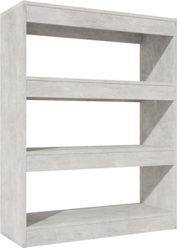 vidaXL - Boekenkast/kamerscherm - 80x30x103 - cm - bewerkt - hout - betongrijs