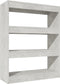 vidaXL - Boekenkast/kamerscherm - 80x30x103 - cm - bewerkt - hout - betongrijs