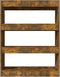 vidaXL - Boekenkast/kamerscherm - 80x30x103 - cm - bewerkt - hout - gerookt - eiken