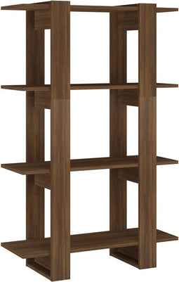 vidaXL - Boekenkast/kamerscherm - 80x30x123,5 - cm - bruin - eikenkleur