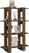 vidaXL - Boekenkast/kamerscherm - 80x30x123,5 - cm - bruin - eikenkleur