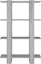 vidaXL - Boekenkast/kamerscherm - 80x30x123,5 - cm - grijs - sonoma - eikenkleurig