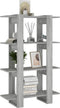 vidaXL - Boekenkast/kamerscherm - 80x30x123,5 - cm - grijs - sonoma - eikenkleurig