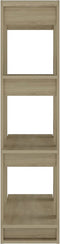 vidaXL - Boekenkast/kamerscherm - 80x30x123,5 - cm - sonoma - eikenkleurig