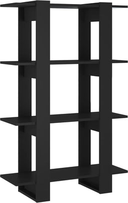 vidaXL - Boekenkast/kamerscherm - 80x30x123,5 - cm - zwart