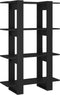 vidaXL - Boekenkast/kamerscherm - 80x30x123,5 - cm - zwart
