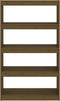 vidaXL - Boekenkast/kamerscherm - 80x30x135,5 - cm - grenenhout - honingbruin