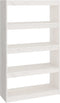 vidaXL - Boekenkast/kamerscherm - 80x30x135,5 - cm - massief - grenenhout - wit