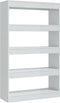 vidaXL - Boekenkast/kamerscherm - 80x30x135 - cm - bewerkt - hout - hoogglans - wit