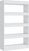 vidaXL - Boekenkast/kamerscherm - 80x30x135 - cm - bewerkt - hout - wit