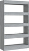 vidaXL - Boekenkast/kamerscherm - 80x30x135 - cm - bewerkt - hout - grijs - sonoma