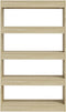 vidaXL - Boekenkast/kamerscherm - 80x30x135 - cm - bewerkt - hout - sonoma - eiken