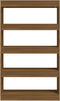 vidaXL - Boekenkast/kamerscherm - 80x30x135 - cm - bewerkt - hout - bruin - eiken