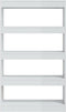 vidaXL - Boekenkast/kamerscherm - 80x30x135 - cm - bewerkt - hout - hoogglans - wit