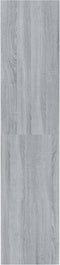 vidaXL - Boekenkast/kamerscherm - 80x30x135 - cm - bewerkt - hout - grijs - sonoma