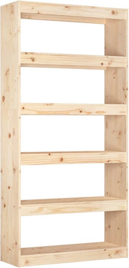 vidaXL - Boekenkast/kamerscherm - 80x30x167,4 - cm - massief - grenenhout