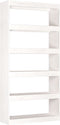 vidaXL - Boekenkast/kamerscherm - 80x30x167,4 - cm - massief - grenenhout - wit