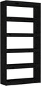 vidaXL - Boekenkast/kamerscherm - 80x30x167,4 - cm - massief - grenenhout - zwart