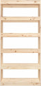 vidaXL - Boekenkast/kamerscherm - 80x30x167,4 - cm - massief - grenenhout