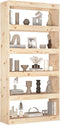vidaXL - Boekenkast/kamerscherm - 80x30x167,4 - cm - massief - grenenhout