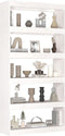 vidaXL - Boekenkast/kamerscherm - 80x30x167,4 - cm - massief - grenenhout - wit