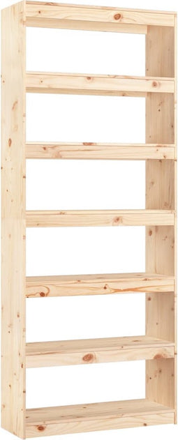 vidaXL - Boekenkast/kamerscherm - 80x30x199,5 - cm - massief - grenenhout