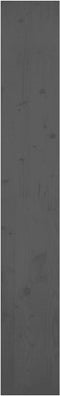 vidaXL - Boekenkast/kamerscherm - 80x30x199,5 - cm - massief - grenenhout - grijs