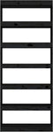 vidaXL - Boekenkast/kamerscherm - 80x30x199,5 - cm - massief - grenenhout - zwart