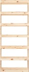 vidaXL - Boekenkast/kamerscherm - 80x30x199,5 - cm - massief - grenenhout
