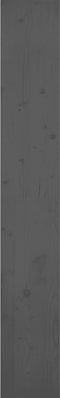 vidaXL - Boekenkast/kamerscherm - 80x30x199,5 - cm - massief - grenenhout - grijs
