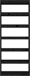 vidaXL - Boekenkast/kamerscherm - 80x30x199,5 - cm - massief - grenenhout - zwart