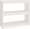 vidaXL - Boekenkast/kamerscherm - 80x30x71,5 - cm - massief - grenenhout - wit