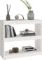 vidaXL - Boekenkast/kamerscherm - 80x30x71,5 - cm - massief - grenenhout - wit