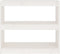 vidaXL - Boekenkast/kamerscherm - 80x30x71,5 - cm - massief - grenenhout - wit