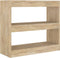 vidaXL - Boekenkast - / - kamerscherm - 80x30x72 - cm - sonoma - eikenkleurig