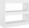 vidaXL - Boekenkast/kamerscherm - 80x30x72 - cm - wit