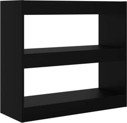 vidaXL - Boekenkast/kamerscherm - 80x30x72 - cm - zwart